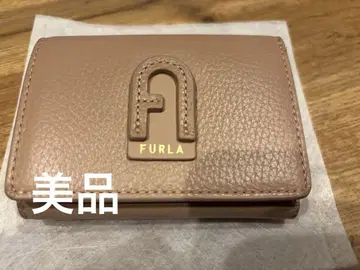 새상품급 FURLA 핑크 베이지 접이식 지갑
