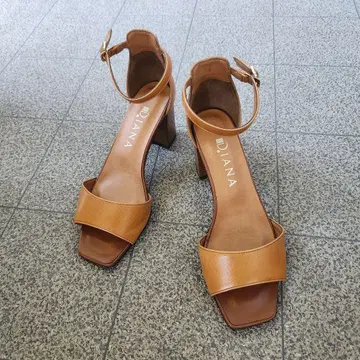 DIANA 다이애나 앵클 스트랩 샌들 브라운 23cm 7-55