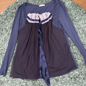 IKUKO 가디건 럭셔리 프릴