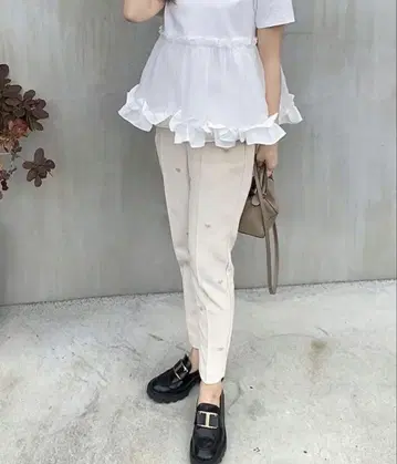 fit more (핏 모어) 하트 모티브 테이퍼드 팬츠 (PS)