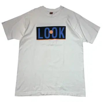 LOOK FIND 로고 티셔츠 화이트