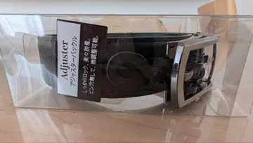 조절식 블랙 가죽 벨트 남성용