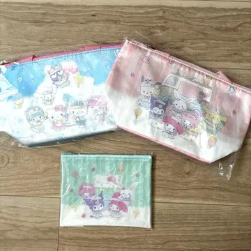 새상품 산리오 제일복권 런치 토트 3개 세트 하모니 랜드 아이스 풀