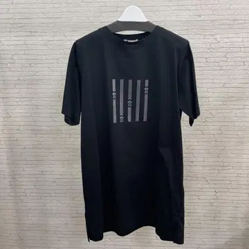 PICONE 블랙 반팔 롱 티셔츠 사이즈 L