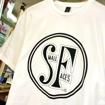Small Faces 티셔츠 화이트 사이즈 L 락 영국 UK