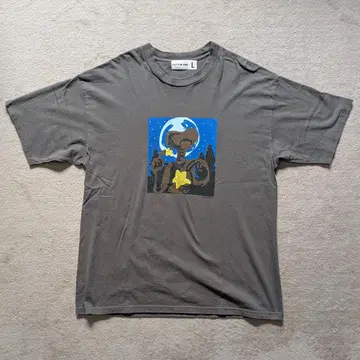 COTTON PAN ET 프린트 티셔츠 사이즈 L 코튼 팬