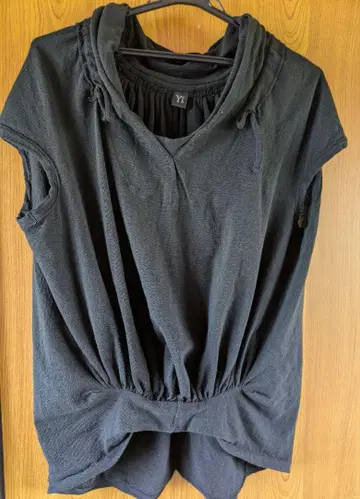 YOHJIYAMAMOTO 슬리브리스 탑 사이즈 2