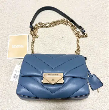 미사용 새상품 MICHAEL KORS 천연 가죽 퀼팅 숄더 백
