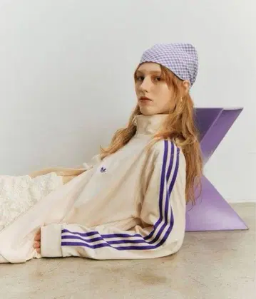 adidas 집업 자켓 크림색