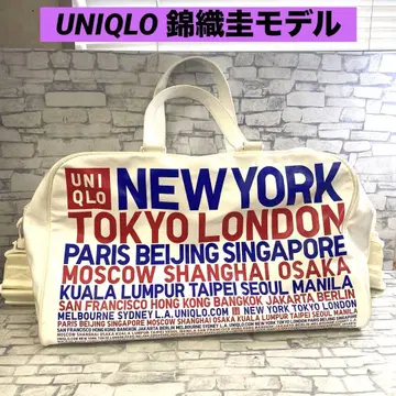 유니클로 보스턴 백 니시코리 케이 모델 테니스 에나멜 백 도시명