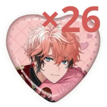 니지산지 Melty Valentine 랜덤 하트 캔뱃지 아카기 웨
