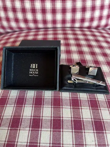 BRICK HOUSE 커프스 단추 넥타이핀 세트