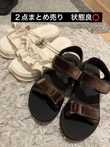 샌들 2점 묶음 판매