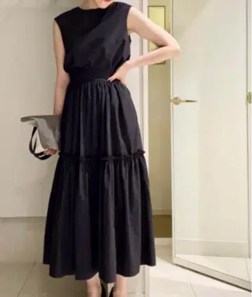 LOUNIE 아사히나 아야 콜라보 캉캉 스커트 38 블랙 스커트