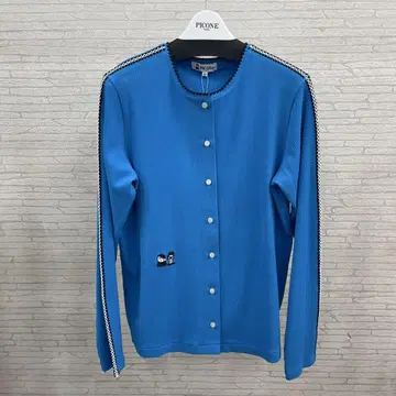 PICONE 리브 니트 가디건 파랑 사이즈 LL