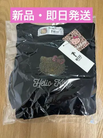 [ 새상품 미개봉 ] Hello Kitty 벨벳 긴팔 T셔츠 블랙