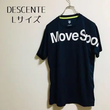 [ DESCENTE 데상트 ] T셔츠 네이비 스포츠 스트레치 L 사이즈
