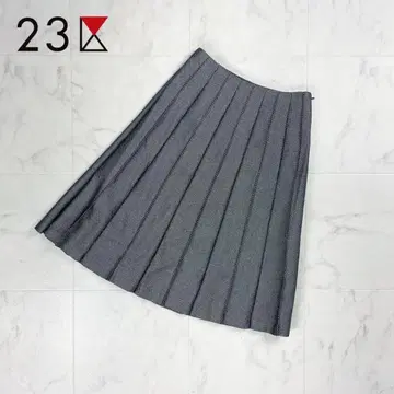 새상품급 23구 린넨 혼방 플리츠 A라인 스커트 사이즈 36*CD833