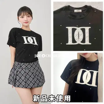 다리치 darich 퀼팅 아플리케 비쥬 T셔츠 블랙