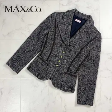 새상품급 Max&Co. 트위드 자켓 울 블랙 사이즈 38*YC2500