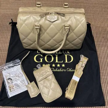 COCOCELUX GOLD 보스턴 백 베이지