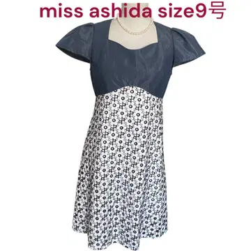 새상품급 미스 아시다 꽃무늬 레이스 도킹 원피스 9호, M