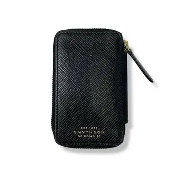 이탈리아제 SMYTHSON 스마이슨 가죽 키케이스 블랙