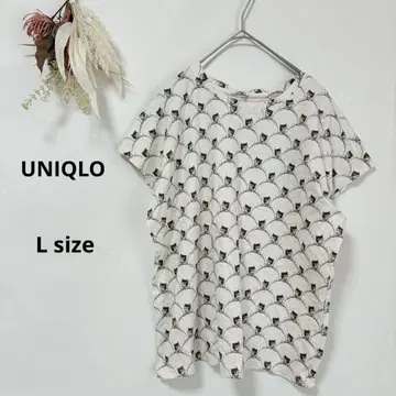 유니클로 UNIQLO 폴 & 조 UT 그래픽 티셔츠 L 고양이