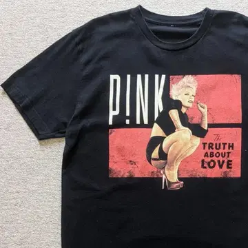 일본 미발매 P!NK 핑크 2013 TOUR 티셔츠 블랙 구제 의류