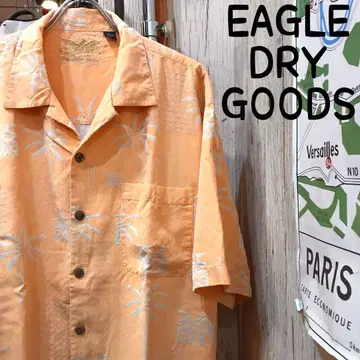 EAGLE DRY GOODS 실크 알로하 셔츠 L 구제 의류 (1761)