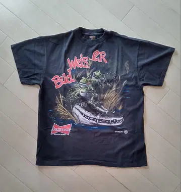 Budweiser chameleon&frog 1997 버드와이저 TEE