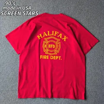 USA제 90년대 스크린 스타즈 티셔츠 빨간색 싱글 스티치 2XL