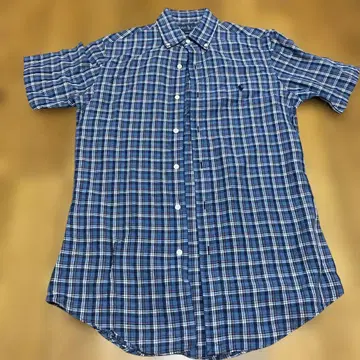 Ralph Lauren XS 커스텀 핏 체크 셔츠