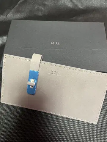 MUL 그레이 카드 케이스 오일 가죽