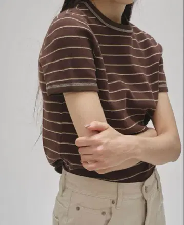 투데이풀 보더 링거 티셔츠