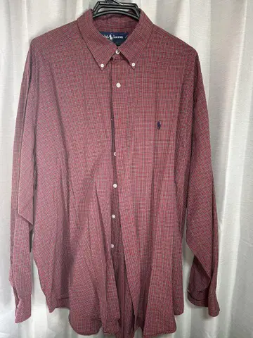Ralph Lauren 체크 무늬 긴팔 셔츠