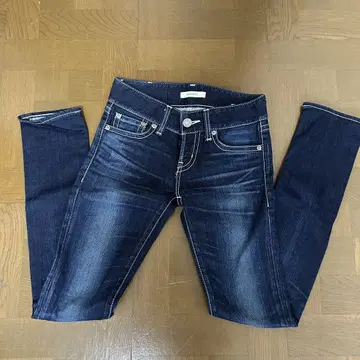 중고 moussy 스키니 데님 사이즈 25