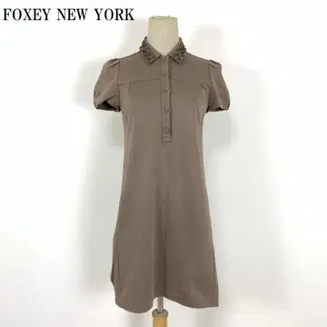 LA7464 폭시 뉴욕 코튼 반팔 원피스 베이지 38