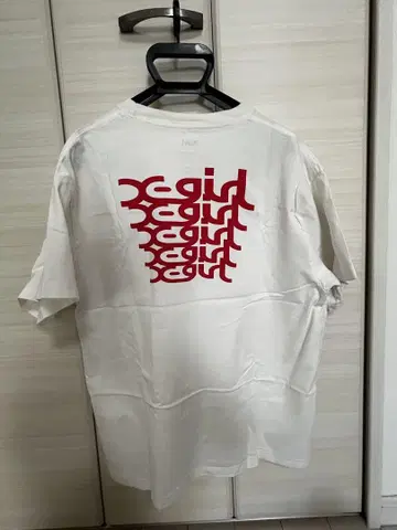 x-girl Medium=Message 티셔츠
