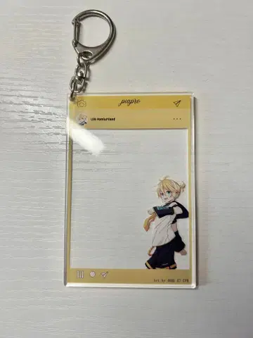 카가미네 렌 렌 요미우리 랜드 콜라보 아크릴 키링