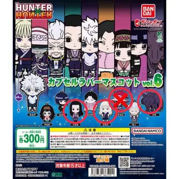 HUNTER x HUNTER 캡슐 러버 마스코트 vol.6
