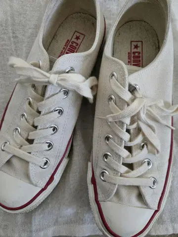 CONVERSE ALL STAR 아이보리 사이즈 5/24cm 일본제