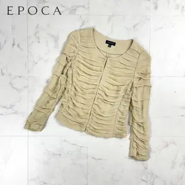 EPOCA 셔링 시어 자켓 베이지 사이즈 40*CD252