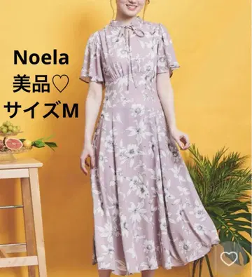 [새상품급] Noela 라인 플라워 원피스 꽃무늬 사이즈 M