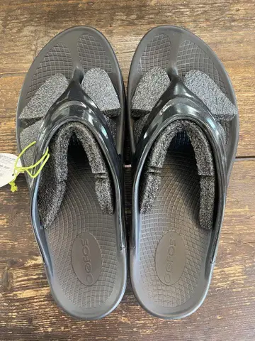 우포스 OOmega 우메가 리커버리 샌들 통굽 블랙 27cm