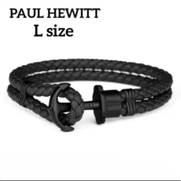 [새상품] PAUL HEWITT 폴 휴잇 가죽 닻 팔찌 L
