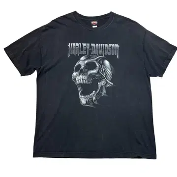Harley-Davidson 스컬 티셔츠 블랙