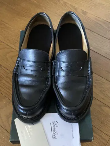 파라부트 오르세 블랙 가죽 여성용 로퍼 23.5cm 사이즈 4