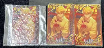 FGO 길가메쉬 캔뱃지 왕의 상반 아케이드 카드 홀로
