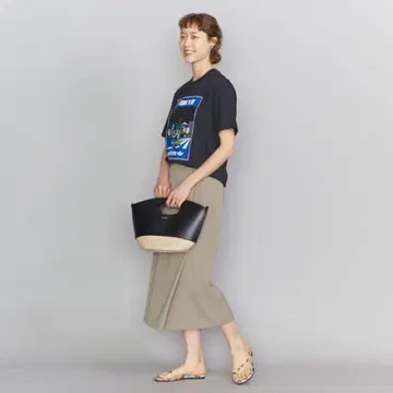 B&Y 유나이티드 애로우즈 더블 크로스 랩 타이트 스커트 S